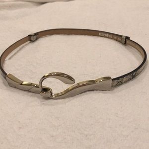 Snake skin adjustable Belt from Express